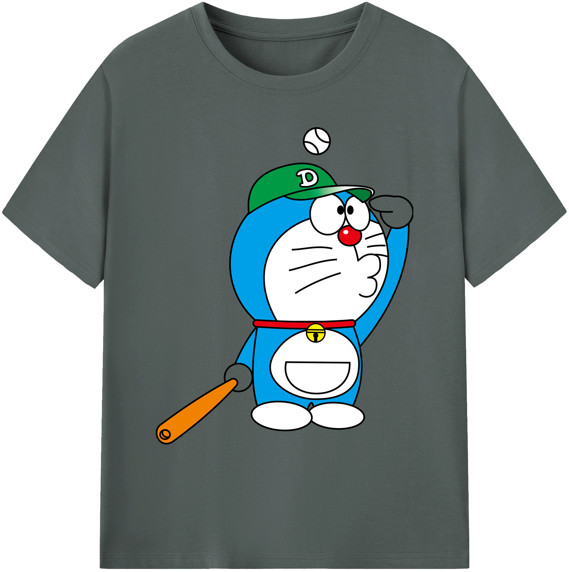（画像用） ドラえもん Doraemon 綿100％ メンズ半袖Tシャツ｜肌触りやわらか＆通気性